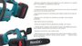 Imagen de MOTOSIERRA INALAMBRICA  10" 20V 4AH MOTOR E.C.